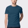 Navy Blue Plain Half Sleeve Round Neck T-Shirt - Classic Versatility for Men