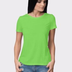 Liril Green Plain Women's Half Sleeve Round Neck T-Shirt - Refreshing and Versatile | Comfortable Fabric | Effortlessly Stylish