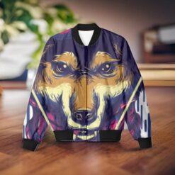 Wolf Unisex AOP Bomber Jacket | Embrace the Spirit of the Wild