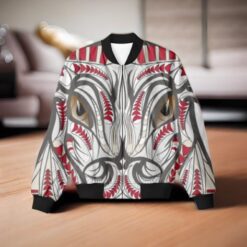 Ethnic Bull Unisex AOP Bomber Jacket | Vibrant, Cultural, Expressive | Embrace Ethnic Heritage