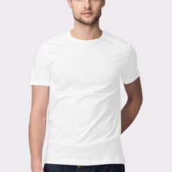 White Plain Half Sleeve Round Neck T-Shirt - Classic and Versatile for Men