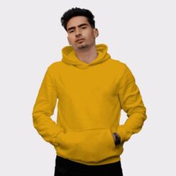 Golden Yellow Plain Hoodie - Brighten Up Your Casual Style
