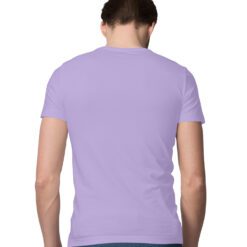 Iris Lavender Plain Half Sleeve Round Neck T-Shirt - Stylish Simplicity for Men