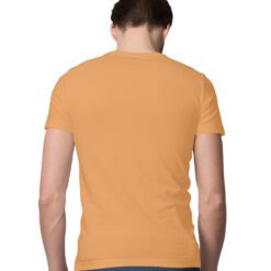 Mustard Yellow Plain Half Sleeve Round Neck T-Shirt - Vibrant Style for Men