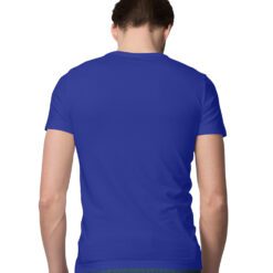 Royal Blue Plain Half Sleeve Round Neck T-Shirt - Regal Style for Men
