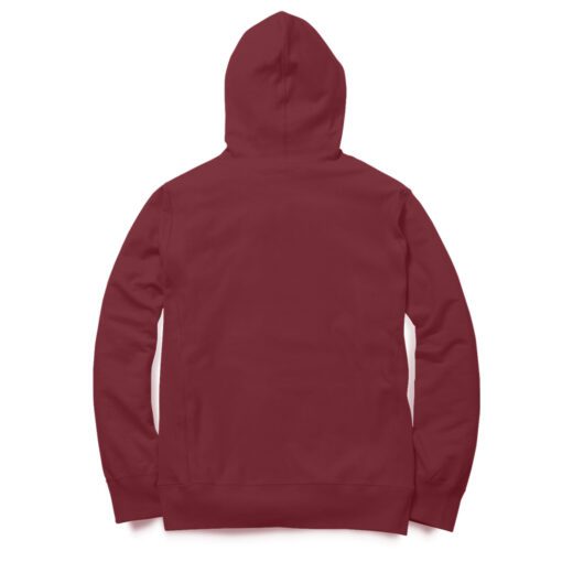Classic Maroon Plain Hoodie - Timeless Style and Comfort