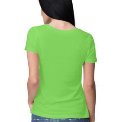 Liril Green Plain Women's Half Sleeve Round Neck T-Shirt - Refreshing and Versatile | Comfortable Fabric | Effortlessly Stylish