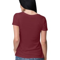 Maroon Women's Half Sleeve Round Neck T-Shirt - Classic and Versatile | Comfortable Fabric | Effortless Style