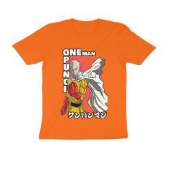One Punch Man Half Sleeve Round Neck T-Shirt - Authentic Anime Merchandise for Fans