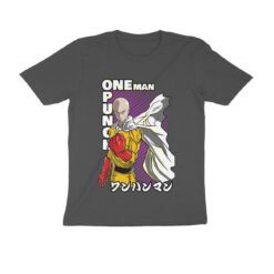 One Punch Man Half Sleeve Round Neck T-Shirt - Authentic Anime Merchandise for Fans