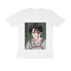 Levi Achremen Half Sleeve Round Neck T-Shirt - Authentic Anime Merchandise for Fans