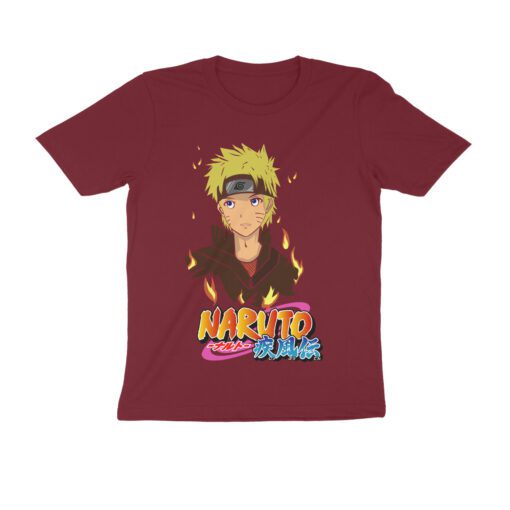 Naruto Half Sleeve Round Neck T-Shirt - Authentic Anime Merchandise for Fans