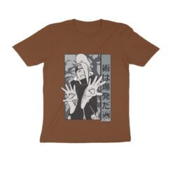 Naruto Deidara Half Sleeve Round Neck T-Shirt - Authentic Anime Merchandise for Fans