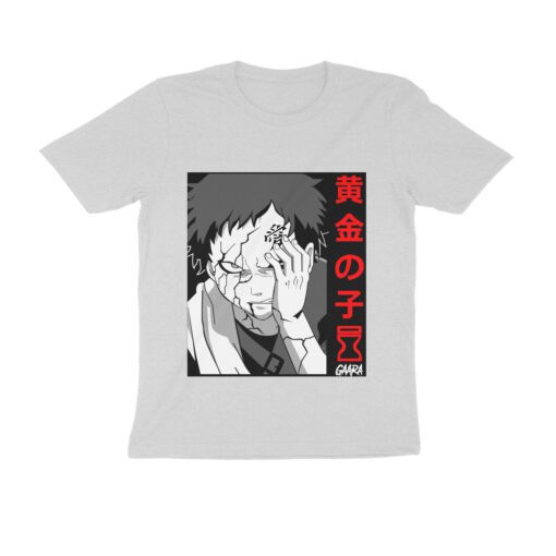 Naruto Gaara Half Sleeve Round Neck T-Shirt - Authentic Anime Merchandise for Fans