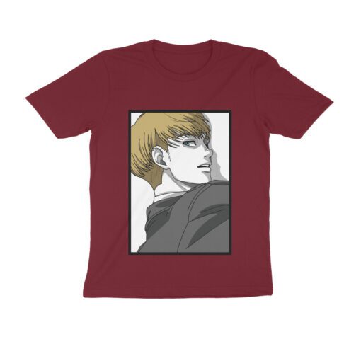 Attack on Titan Armin Half Sleeve Round Neck T-Shirt - Authentic Anime Merchandise for Fans