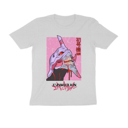 Evangelion Half Sleeve Round Neck T-Shirt - Authentic Anime Merchandise for Fans