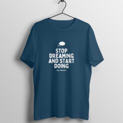 Stop Dreaming and Start Editing - Half Sleeve T-Shirt with Round Neck Design - Embrace Your Creative Journey