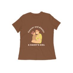 Daddy's Girl Women's Half Sleeve Round Neck T-Shirt | Embrace the Special Bond with Style | Soft Fabric, Comfortable Fit