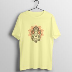 Ganesha Half Sleeve Round Neck T-Shirt - Divine Love, Comfortable Unisex Fit